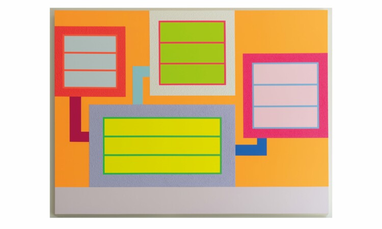Neon Painting from Peter Halley